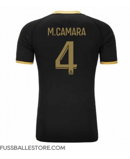 Günstige AS Monaco Mohamed Camara #4 Auswärtstrikot 2023-24 Kurzarm